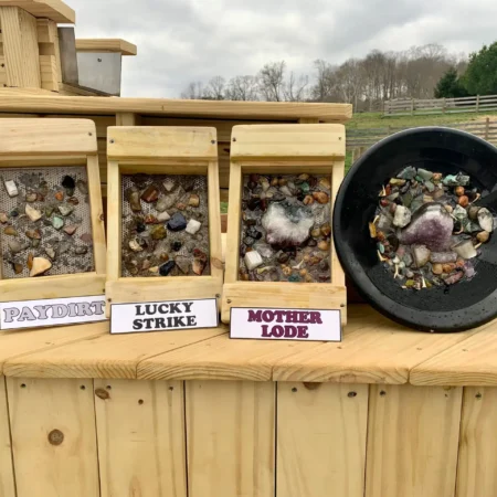 gem mining rocks